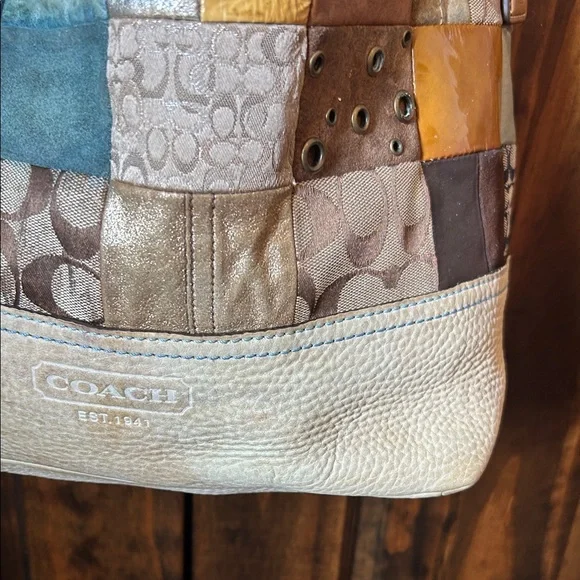 Coach Patchwork Hobo Bag in Multicolor - Picture 4 of 16
